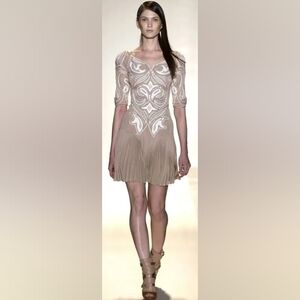 Herve Leger by Max Azria SS 2013 Vida pleated mini dress XS